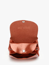 Portemonnee Gustave Ginger Leder Paul marius Bruin ginger GUSTAGIN-vue-porte